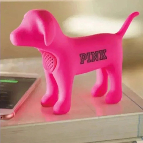 NIP Pink Victoria’s Secret Dog Speaker & Adapter - Picture 2 of 3